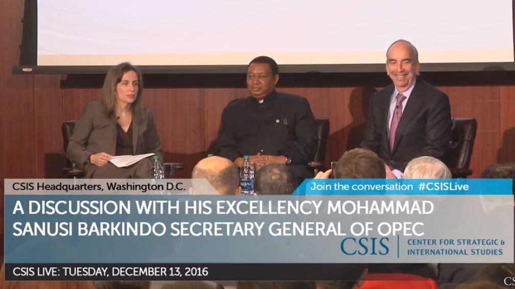 OPEC Secretary General Mohammad Barkindo joined Hess CEO John Hess to discuss oil market trends.